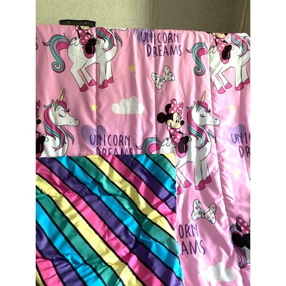 Disney Minnie Mouse Unicorn Dreams Twin Comforter Reversible NWT - Picture 4 of 10